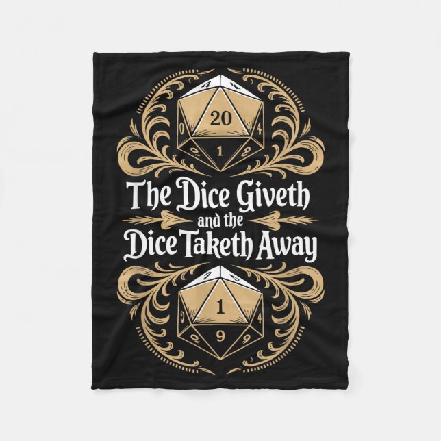 Role Playing Gamer Rpg Master D20 Tabletop Funny R Fleece Blanket (Front)