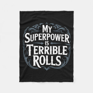 Role Playing Gamer Rpg Master D20 Tabletop Funny R Fleece Blanket