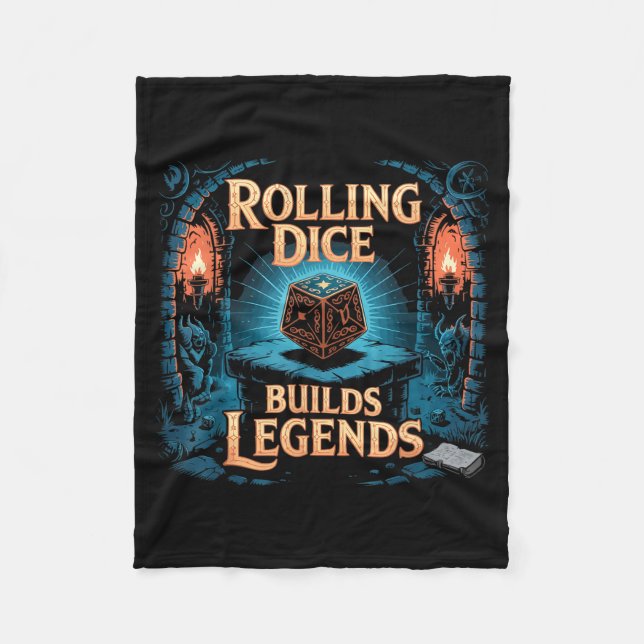 Role Playing Gamer Rpg Master D20 Tabletop Funny R Fleece Blanket (Front)
