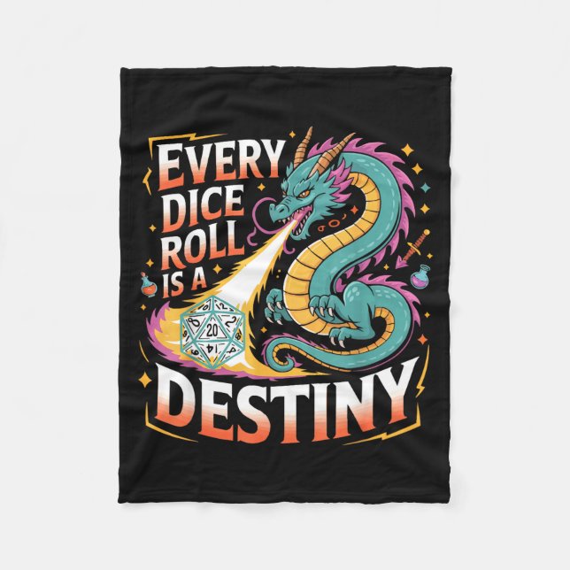 Role Playing Gamer Rpg Master D20 Tabletop Funny R Fleece Blanket (Front)