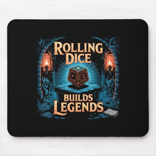 Role Playing Gamer Rpg Master D20 Tabletop Funny R Mouse Pad (Front)