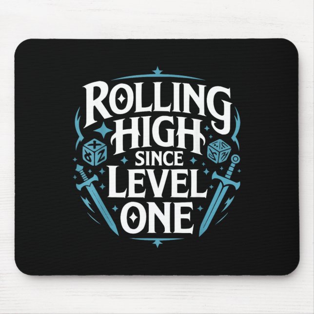 Role Playing Gamer Rpg Master D20 Tabletop Funny R Mouse Pad (Front)