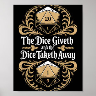 Role Playing Gamer Rpg Master D20 Tabletop Funny R Poster