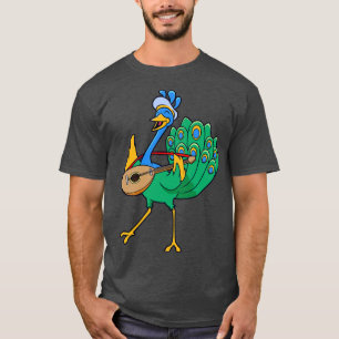 Roleplay Character Bard Minstrel Peacock T-Shirt