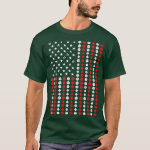 Roleplaying American Flag with RPG Dices T-Shirt