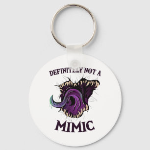 Roleplaying Dice Gamer Definitely Not A Mimic Key Ring