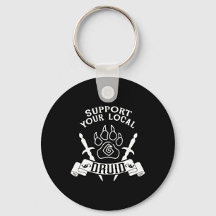 Roleplaying Gamer Support You Local Druid Funny Ga Key Ring