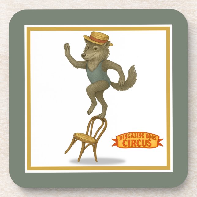 Rolf wolf balancing act coaster (Front)