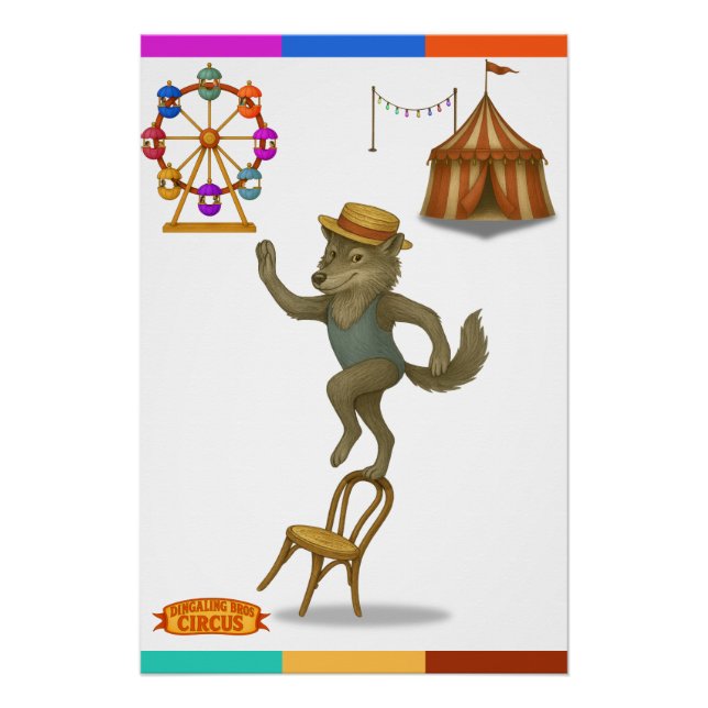 Rolf wolf balancing act poster (Front)