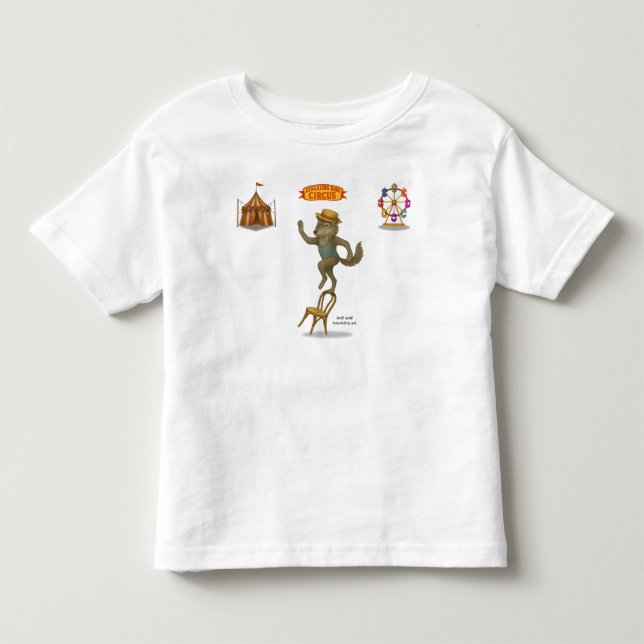 Rolf wolf balancing act toddler T-Shirt (Front)