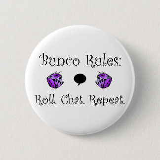 Roll. Chat. Repeat. 6 Cm Round Badge