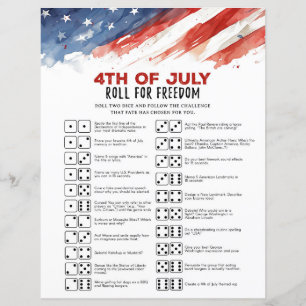 Roll for Freedom 4th of July Party Game