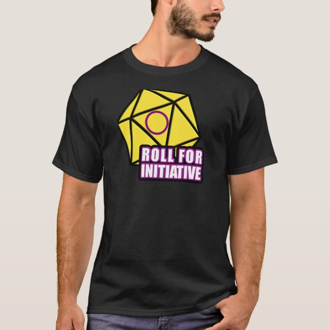 Roll For Initiative Pride T-Shirt (Front)