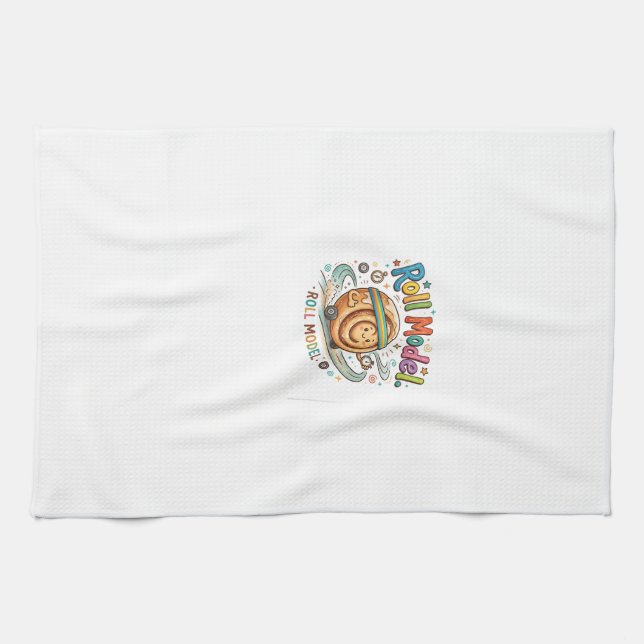 Roll Model T-Shirt Tea Towel (Horizontal)