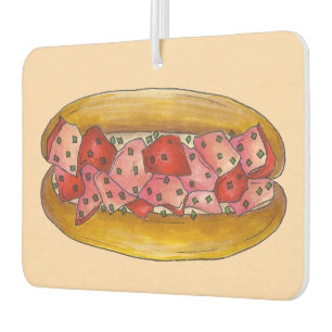 ROLL ON Maine Lobster Roll Sandwich Foodie Gift Car Air Freshener