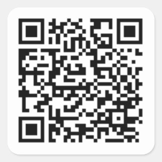 Roll QR  Square Sticker