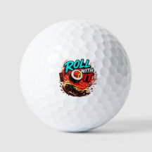 Roll With It – Funny Surfing Sushi Design