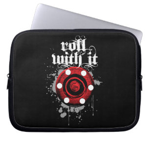 Roll With It (Roller Hockey) Laptop Sleeve