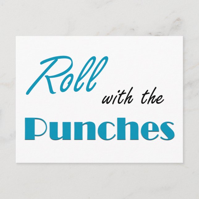 Roll with the Punches, Daily Affirmation Card (Front)