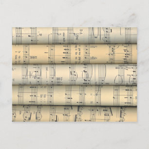Rolled Sheet Music ~ Musical Notes ~ Party Time ~