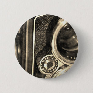 Rolleiflex Camera 6 Cm Round Badge