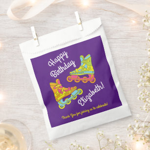Roller Blades Skates Kids Birthday Party Skating Favour Bag
