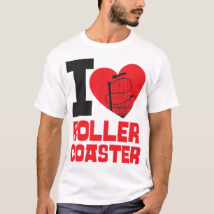 Roller Coaster Amusement Park I Love Roller T-Shirt