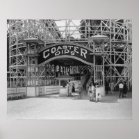 Roller Coaster at Glen Echo Park Photograph