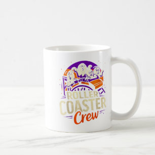 Roller Coaster Boo Crew Funny Halloween Ghost Amus Coffee Mug