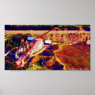 Roller Coaster Digital Festival Poster