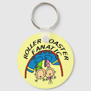 Roller Coaster Fanatic Tshirts and Gifts Key Ring
