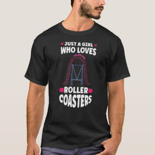 Roller Coaster Girl Amusement Park Roller Coaster T-Shirt
