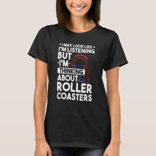 Roller Coaster Girl Amusement Park Roller Coaster T-Shirt