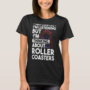 Roller Coaster Girl Amusement Park Roller Coaster T-Shirt