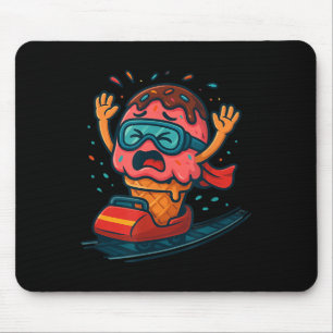 Roller Coaster Ice Cream Costume For Boys And Girl Mouse Pad