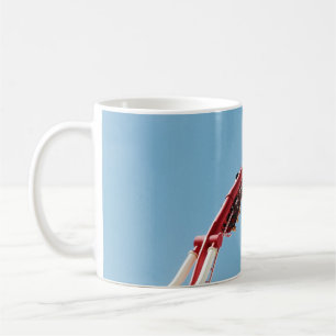 Roller coaster in the morning coffee mug