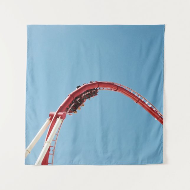 Roller coaster in the morning tapestry (Front)