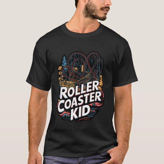 Roller Coaster Kid Definition Quote T-Shirt (Front)