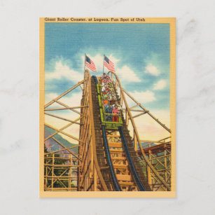 Roller Coaster, Lagoon, Fun Spot, Utah Postcard