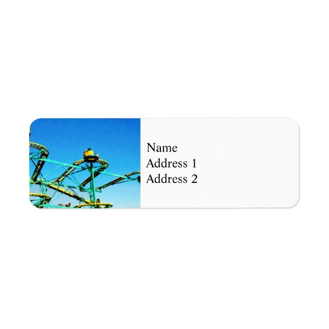 Roller Coaster Return Address Label (Front)
