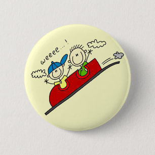 Roller Coaster Ride Tshirts and Gifts 6 Cm Round Badge