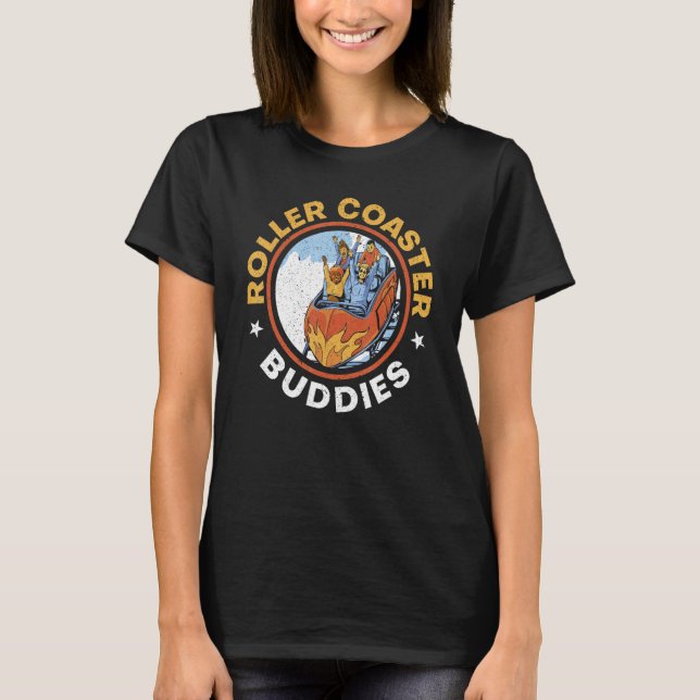 Roller Coaster   Rollercoaster Amusement Ride T-Shirt (Front)