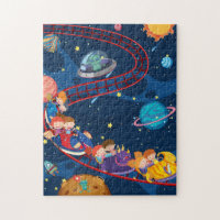 Roller Coaster Space Adventure Galaxy Aliens