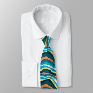 Roller Coaster Striped Two-sided Tie