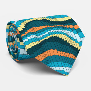 Roller Coaster Striped Two-sided Tie