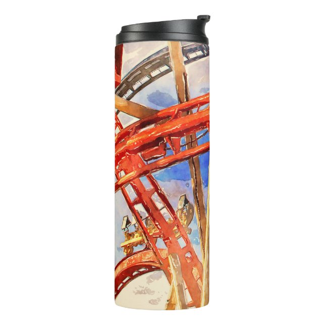 Roller coaster Thermal Tumbler (Rotated Left)