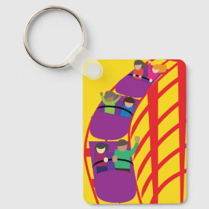 Roller Coaster Upclose Key Ring