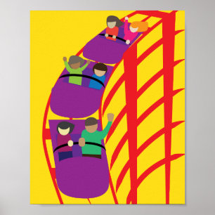 Roller Coaster Upclose Poster