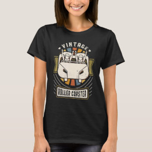 Roller Coaster Vintage Classic Retro Love T-Shirt