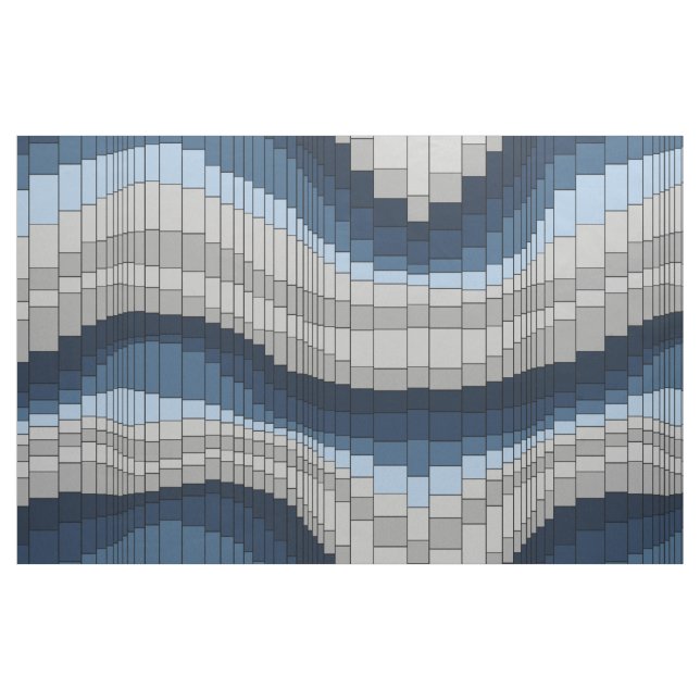 Roller Coaster Vintage Psychedelic Striped Fabric (Fat Quarter)